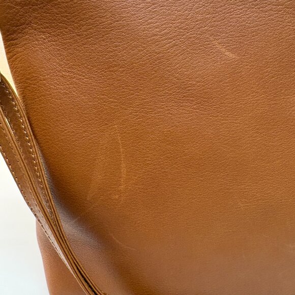 Primecut Cognac Leather Mini Hobo - Picture 3 of 10